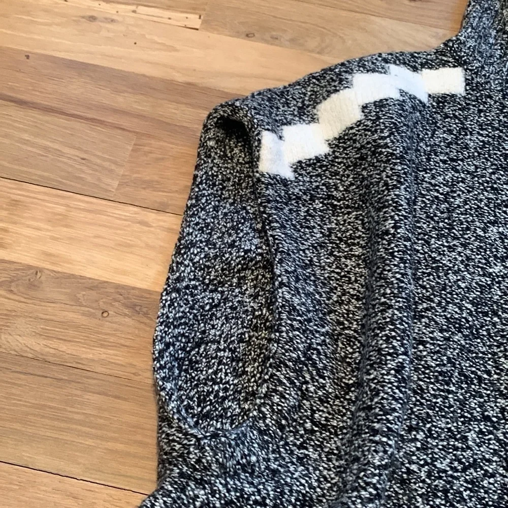 LOFT Turtleneck Drop Shoulder Oversized Marbled Sweater Tunic Women’s XS/S - Picture 12 of 16